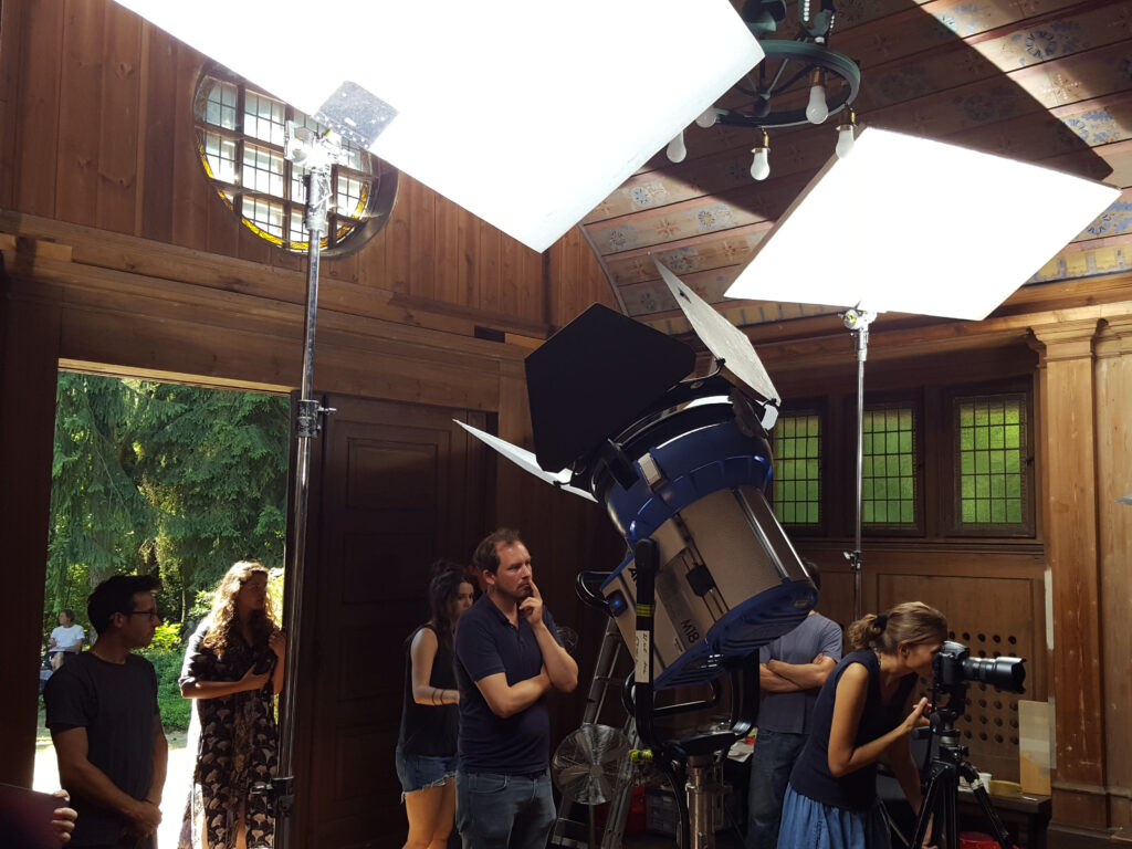 Filmproduktion in der Friedhofskapelle